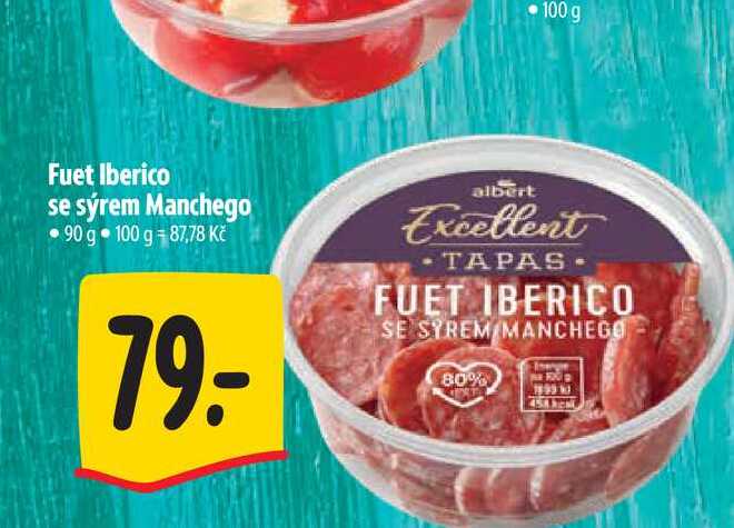 Fuet Iberico se sýrem Manchego 90 g