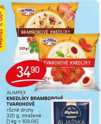 KNEDLÍKY BRAMBOROVÉ TVAROHOVÉ různé druhy 320 g