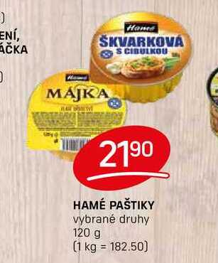 HAMÉ PAŠTIKY vybrané druhy 120 g