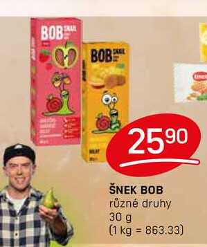 ŠNEK BOB různé druhy 30 g