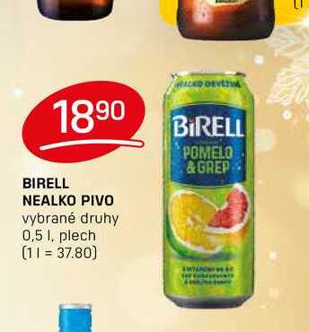 BIRELL NEALKO PIVO vybrané druhy 0,5 1, plech