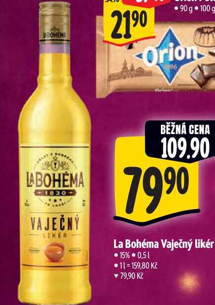 La Bohéma Vaječný likér, 0,5 l
