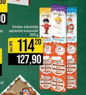 Kinder čokoláda ar adventní kalendář 300 g