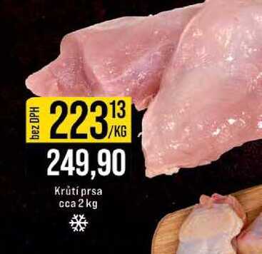 Krůtí prsa cca 2 kg 1kg