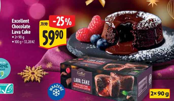 Excellent Chocolate Lava Cake 2× 90g