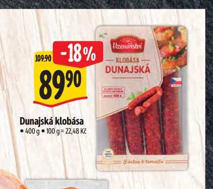  Dunajská klobása 400 g 