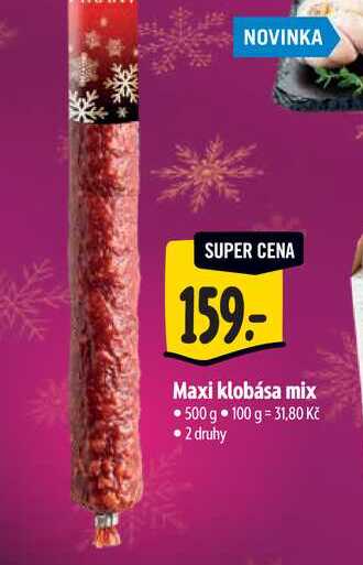  Maxi klobása mix   500 g 
