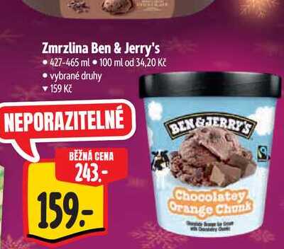 Zmrzlina Ben & Jerry's  427-465 ml   