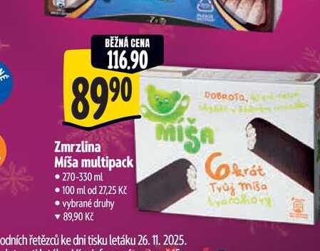 Zmrzlina Míša multipack 270-330 ml   