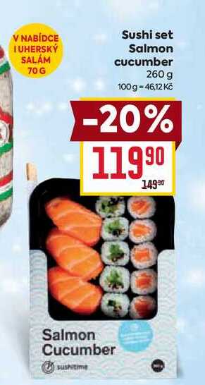 Sushi set Salmon cucumber 260 g