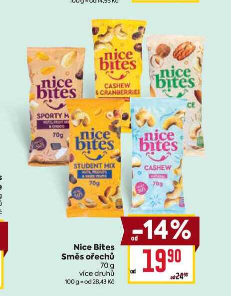 Nice Bites Směs ořechů 70 g 
