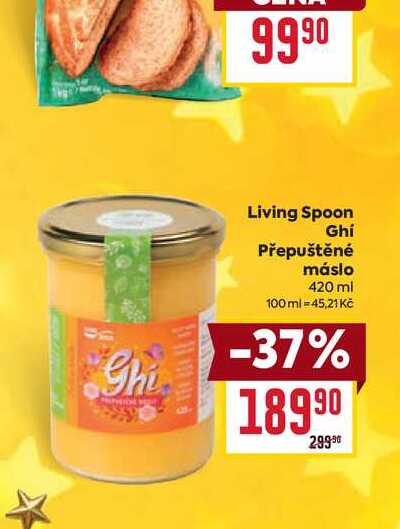 Shi Living Spoon Ghi Přepuštěné máslo 420 ml 