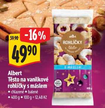  Albert Těsto na vanilkové rohlíčky s máslem, 400 g  
