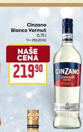 Cinzano Bianco Vermut 0,75l
