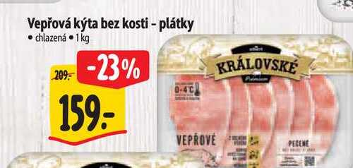 Vepřová kýta bez kosti - plátky, 1 kg