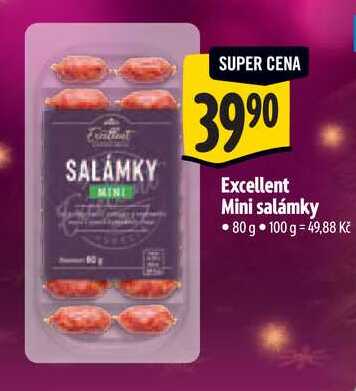 Excellent Mini salámky, 80 g