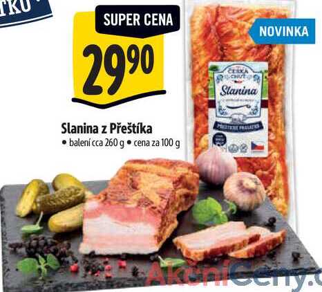 Slanina z Přeštíka, 260 g  