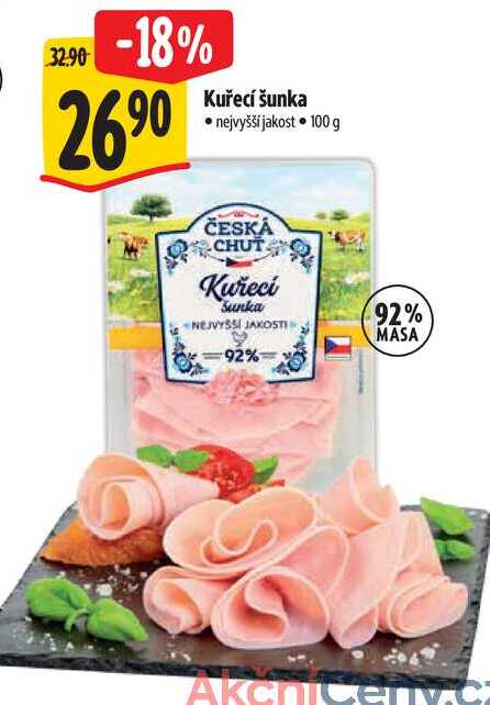 Kuřecí šunka, 100 g   