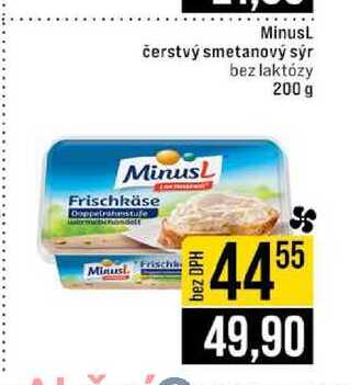 MinusL čerstvý smetanový sýr bez laktózy 200 g