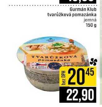 Gurmán Klub tvarůžková pomazánka jemná 150 g 