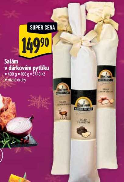 Salám v dárkovém pytlíku, 400 g