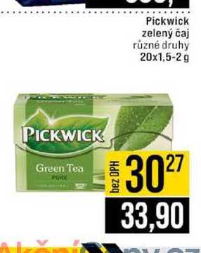 Pickwick zelený čaj různé druhy 20x1,5-2 g