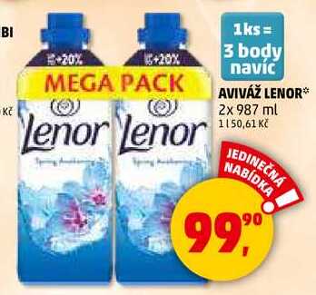 AVIVÁŽ LENOR, 2x 987 ml 