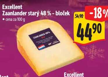 Excellent Zaanlander starý 48 % - bloček, cena za 100 g