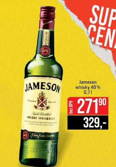 Jameson whisky 40% 0,7l