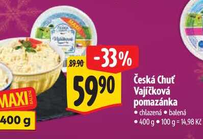 Česká Chuť Vajíčková pomazánka, 400 g 