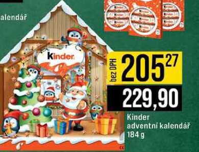 Kinder adventní kalendář 184 g 