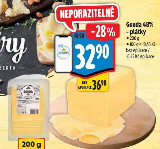 Gouda 48% , 200 g  
