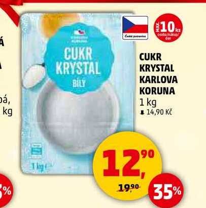 CUKR KRYSTAL KARLOVA KORUNA, 1 kg 