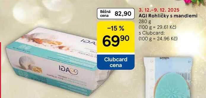 AGI Rohlíčky s mandlemi, 280 g