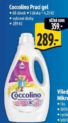 Coccolino Prací gel, 68 dávek 