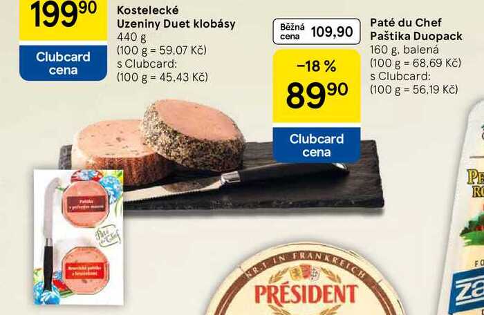 Paté du Chef Paštika Duopack, 160 g