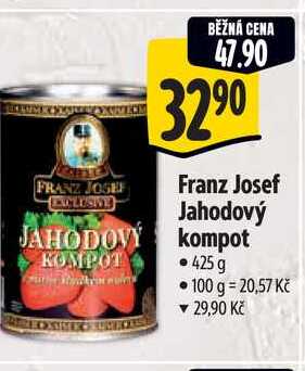 Franz Josef Jahodový  kompot, 425 g   
