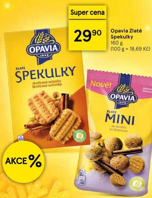 Opavia Zlaté Spekulky, 160 g