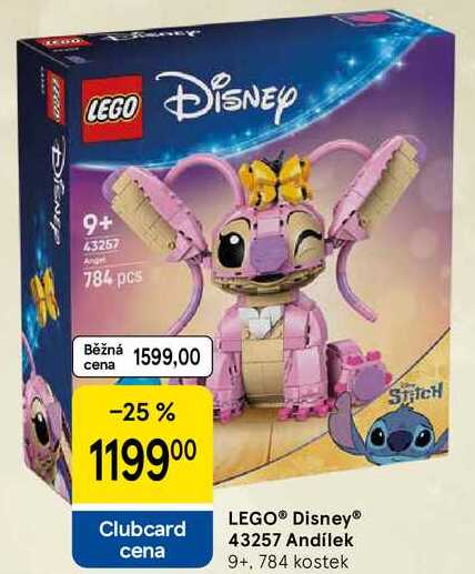 LEGO® Disney® 43257 Andílek 9+, 784 kostek