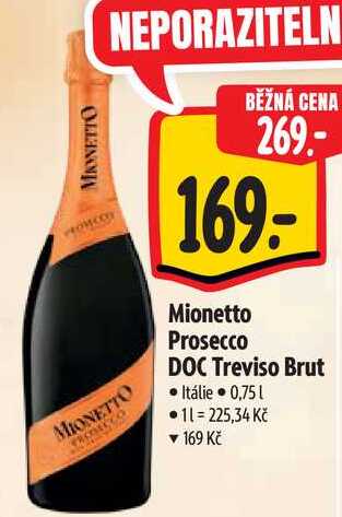 Mionetto Prosecco DOC Treviso Brut , 0,751 