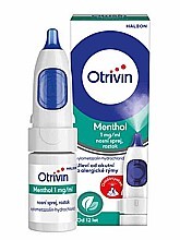 Otrivin Menthol 1 mg/ml nosní sprej, roztok 10 ml