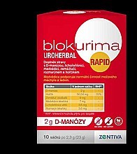 Blokurima Uroherbal Rapid 2 g D‑manózy 10 sáčků