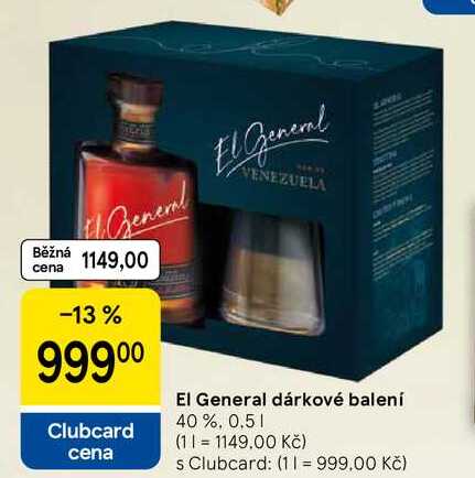 El General dárkové balení 40%, 0.5 l