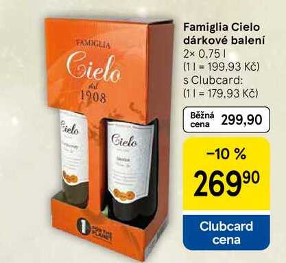 Famiglia Cielo dárkové balení, 2x 0,75 l