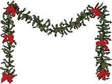VÁNOČNÍ UMĚLÁ GIRLANDA S MAŠLEMI