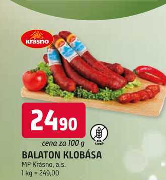 BALATON KLOBÁSA 100g