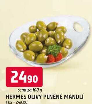 HERMES OLIVY PLNĚNÉ MANDLÍ 100 g