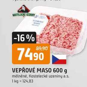 VEPŘOVÉ MASO 600 g mělněné