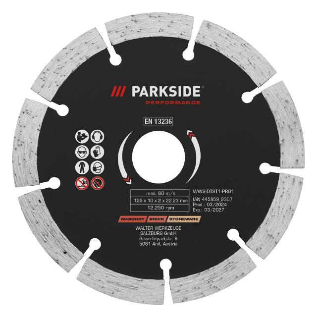 PARKSIDE Diamantový řezný kotouč průměr: 125 mm