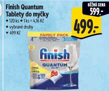 Finish Quantum Tablety do myčky, 120 ks